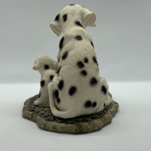 Dalmatian Figurine 3.25" High x 4" Wide Mom and 2 Puppies Home Decor Dogs Sweet - Picture 3 of 6